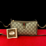 Gucci Shoulder Bag leather Brown Sherry line