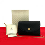 Gucci Shoulder Bag Satin black ChainShoulder