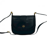Gucci Shoulder Bag Calfskin Navy