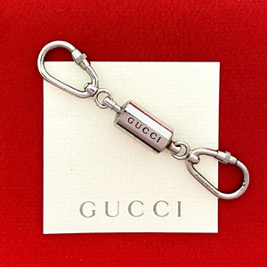 Gucci key ring metal Silver