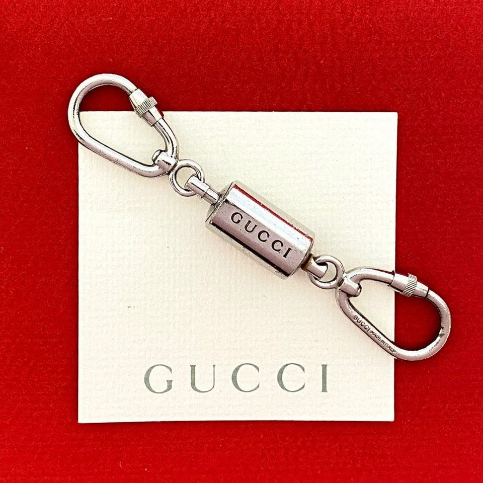 Gucci key ring metal Silver