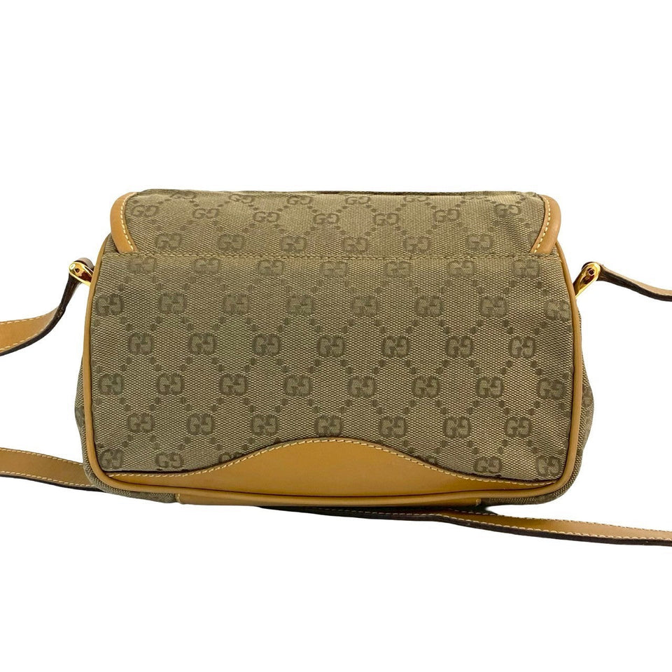 Gucci Shoulder Bag canvas Brown