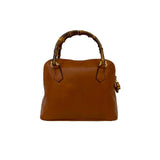 Gucci Shoulder Bag leather Brown Bamboo