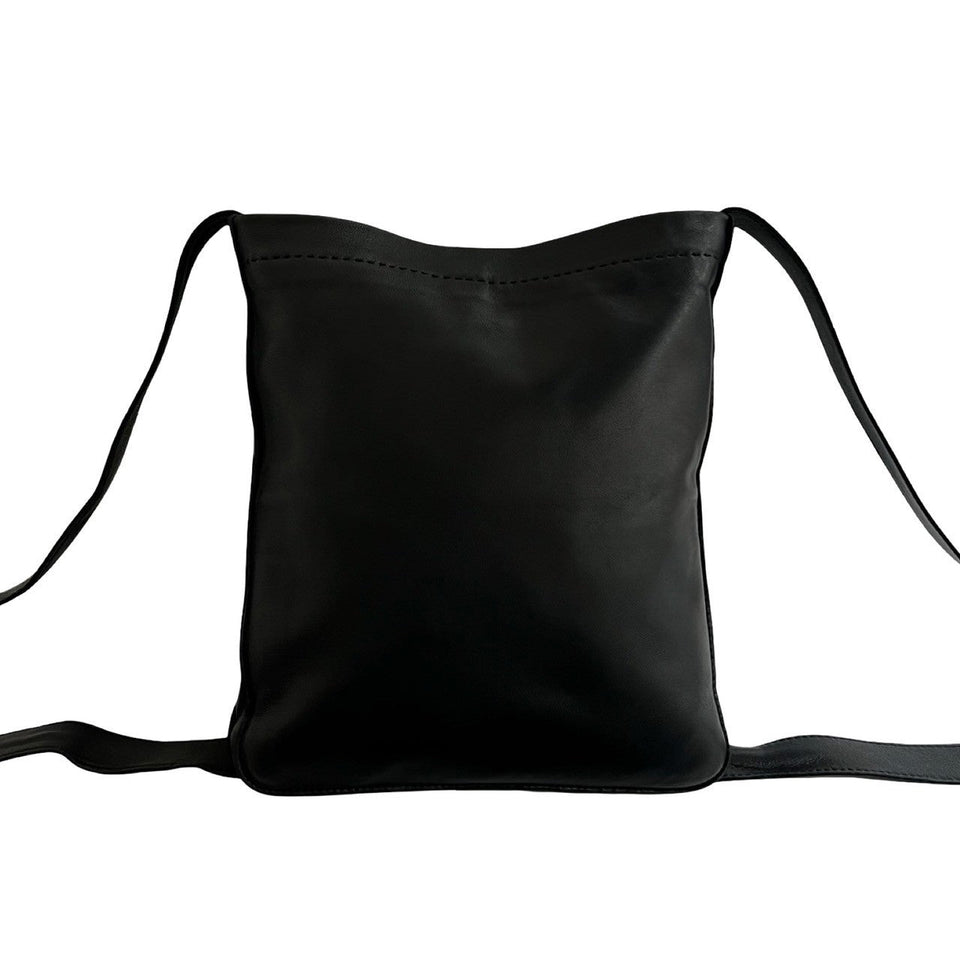 Hermes Shoulder Bag Calfskin black Crude Cell