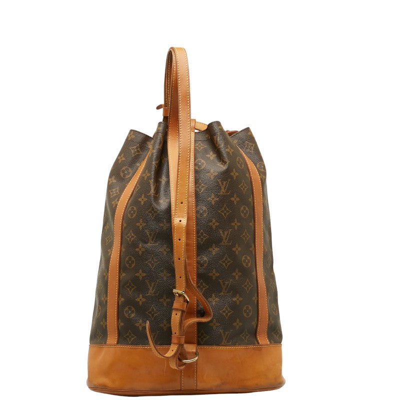 Louis Vuitton Monogram Landnet GM Shoulder Bag Brown PVC Leather Louis Vuitton