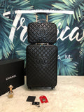Chanel Quilted Cabin Luggage Set Black | Bags Junction Travel Collection