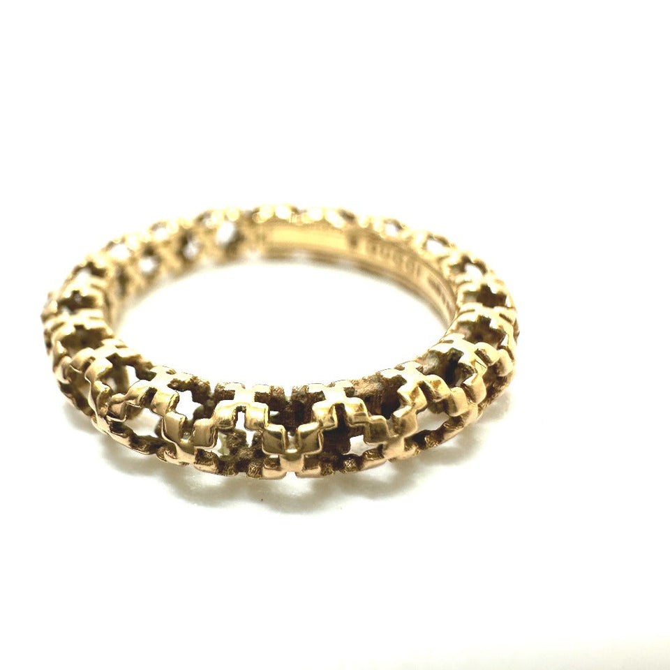 Gucci Ring 18K Pink Gold gold 1P diamond Women 8