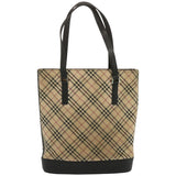 Luxury Burberry Nova Check Shoulder Bag Canvas Beige Auth 67237