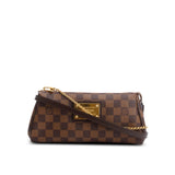 Louis Vuitton Damier Ebene Eva Clutch w/ Box & Straps