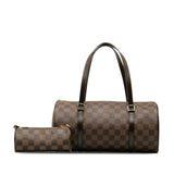 Louis Vuitton Damière Papillon 30 Handbag Eve Brown PVC Leather Louis Vuitton