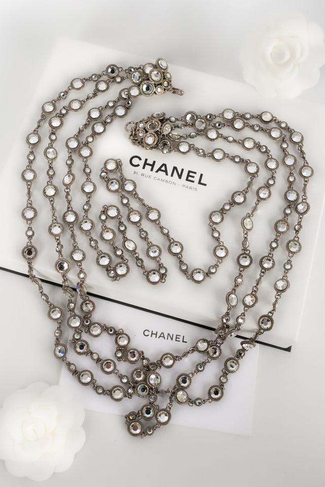 Chanel Swarovski Crystal Long Necklace – Fall/Winter 1998 Collection | Bags Junction