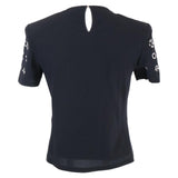Chanel Camellia & Icon Pearl Silk T-shirt