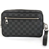 Louis Vuitton Pochette Kasai Clutch Bag Damier Graphite Canvas