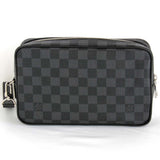 Louis Vuitton Pochette Kasai Clutch Bag Damier Graphite Canvas