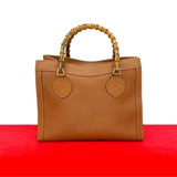 Gucci Handbag leather Brown Bamboo