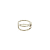 Gucci Ring Silver925 Silver Interlocking G Open Hand 17
