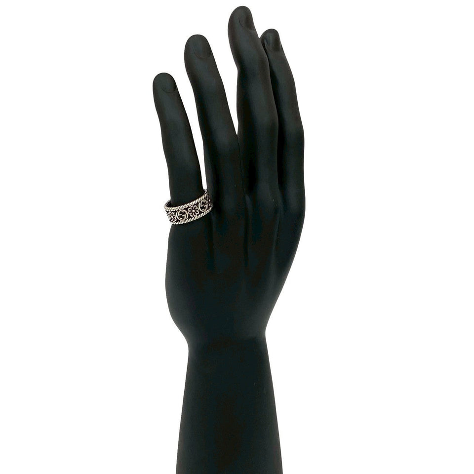 Gucci Ring Silver925 Silver interlocking G flower 19