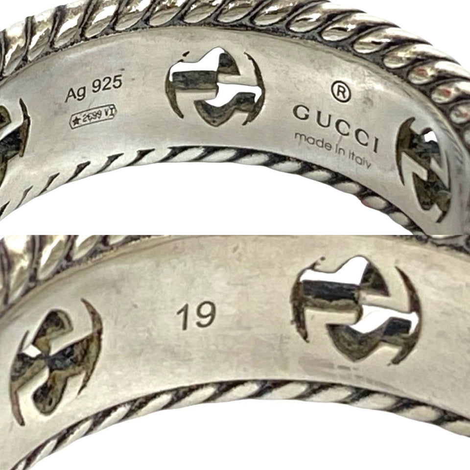 Gucci Ring Silver925 Silver interlocking G flower 19