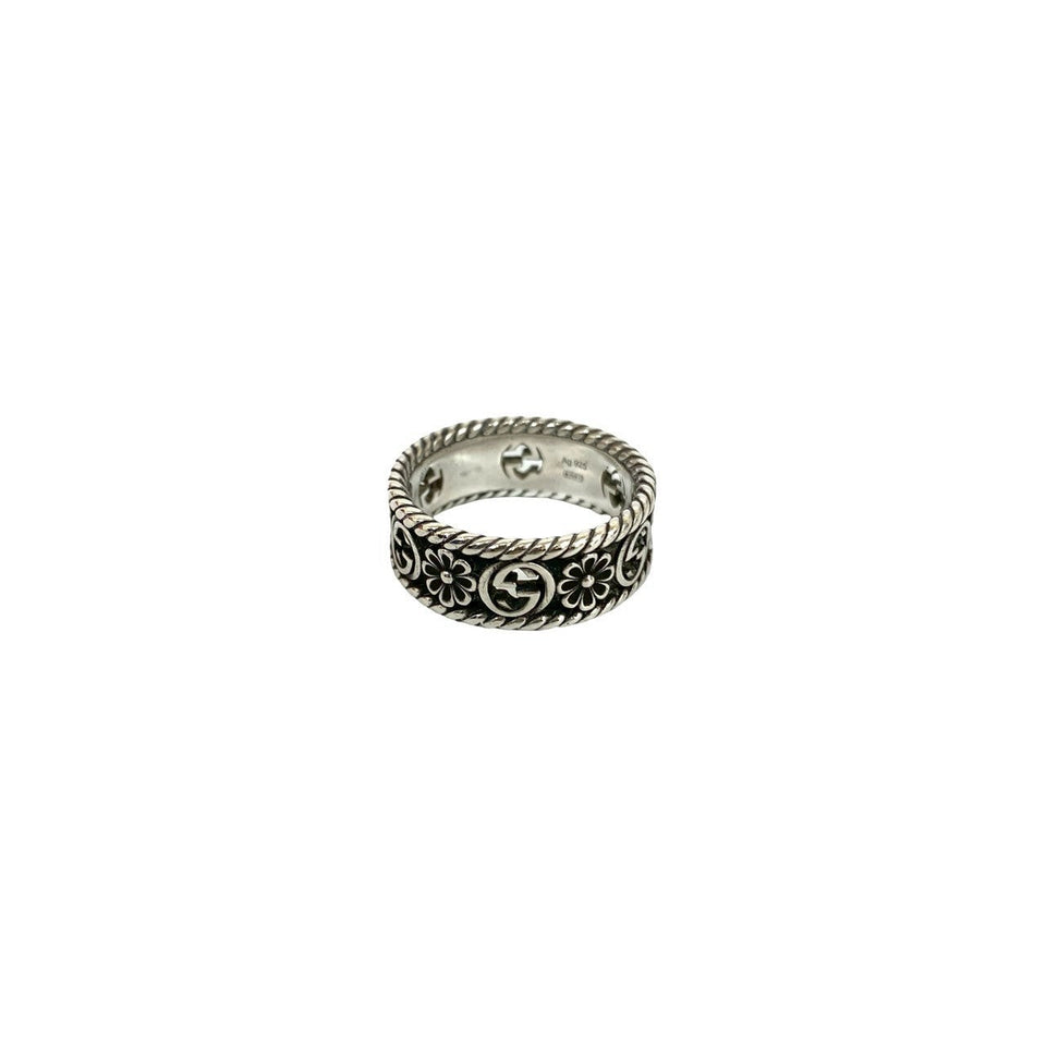 Gucci Ring Silver925 Silver interlocking G flower 19