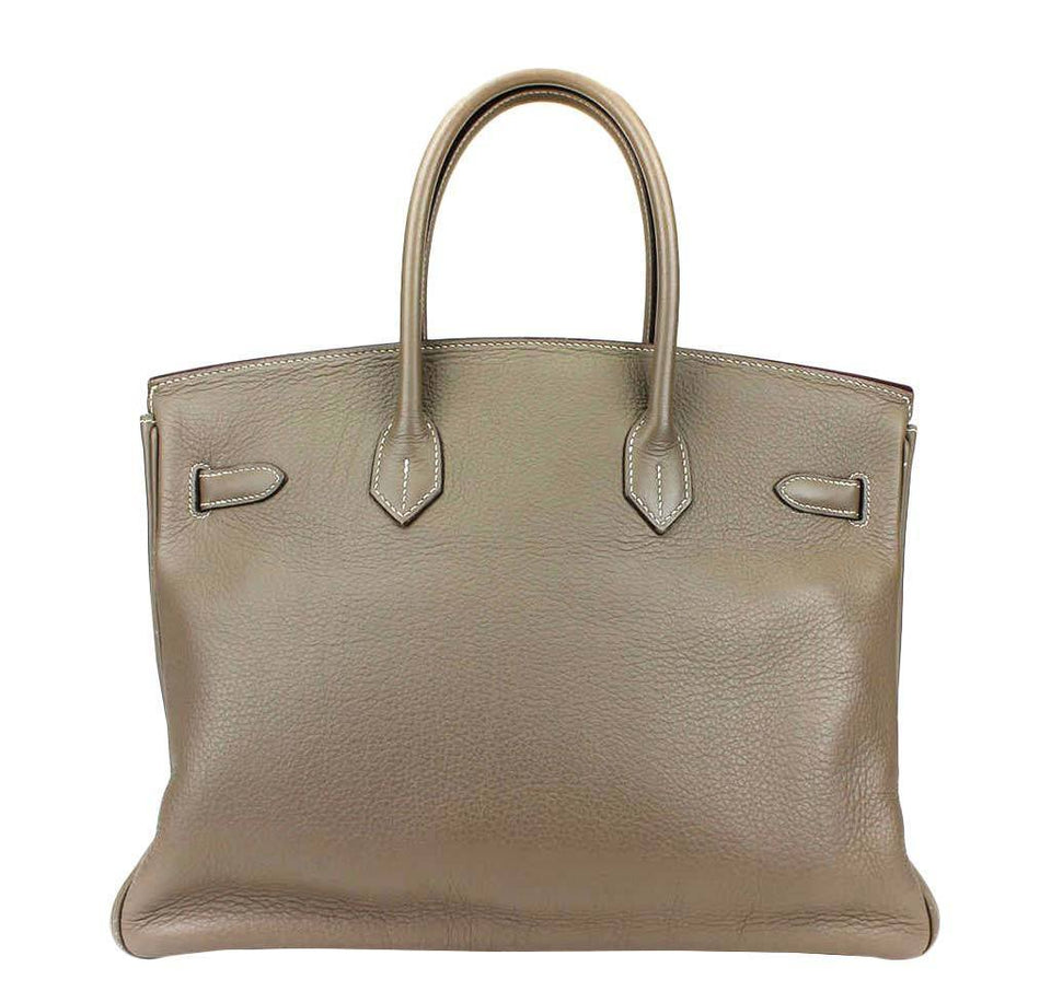 HermesBirkin 35 Etoupe Taupe Bag PHW
