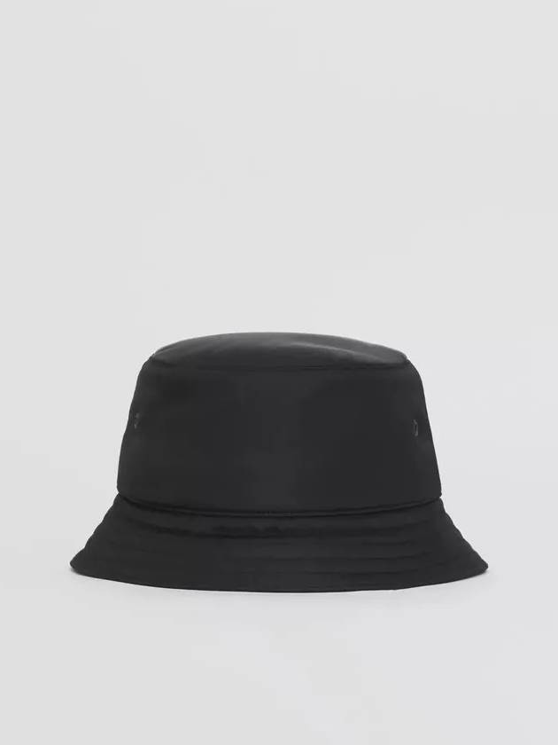 Luxury Burberry Horseferry Print Nylon Bucket Hat Black