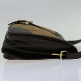 Luxury BurberrySs Nova Check Shoulder Bag Canvas Beige Auth 69685