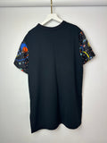 Louis Vuitton SS21 Black T-Shirt with Galaxy Print and Logo Details Size S (UK 8)