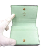 Gucci Bifold Wallet 701009 leather Emerald Bananya Women