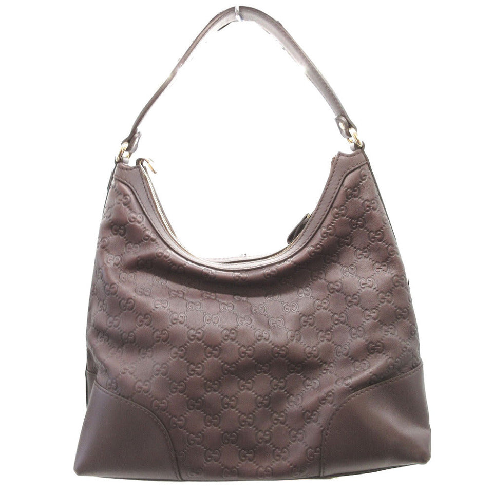 Gucci Shoulder Bag 257070 leather Brown Lovely Guccisima Women
