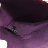 Hermes Pouch canvas Rouge viv Parmir Women
