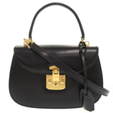 Gucci Handbag 000 46 0210 leather black Lady Rock Vintage Women