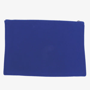 Hermes Pouch Cotton canvas blue Flat Pouch MM Women