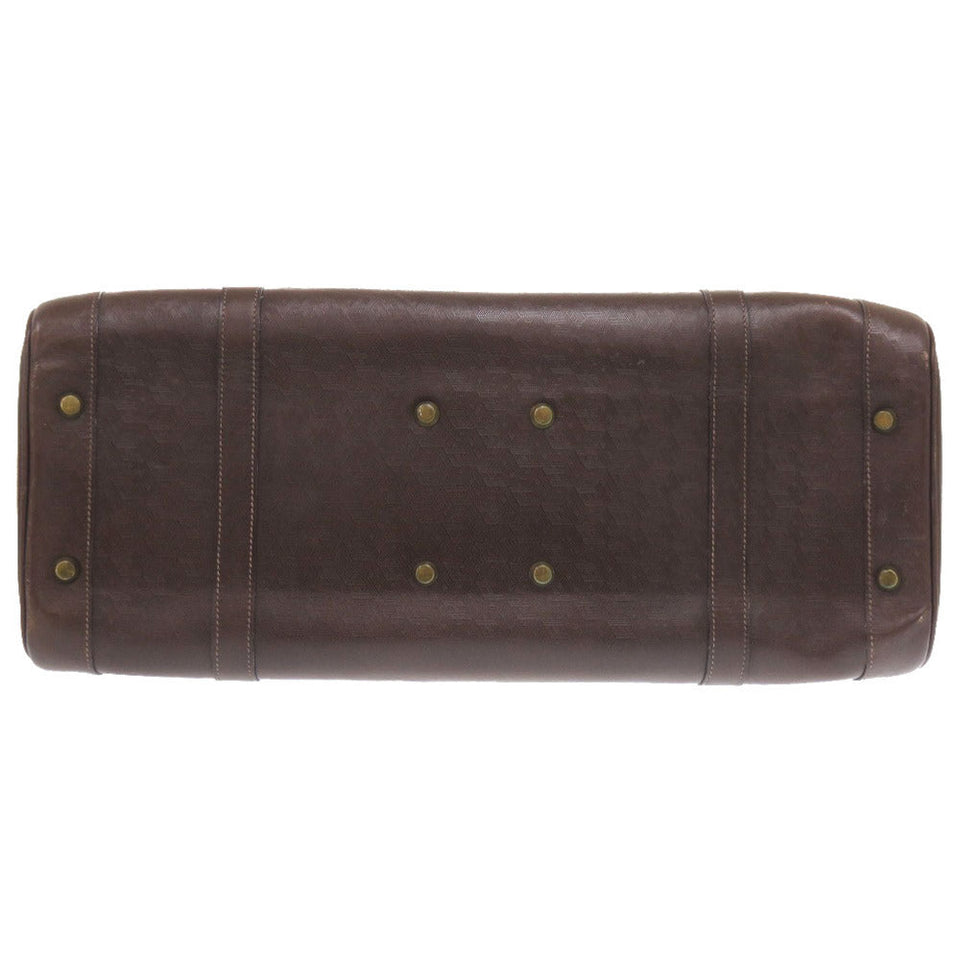 Hermes Boston Duffel bag leather Brown mens