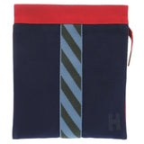 Hermes Clutch bag 456116 Canvas, Cotton Navy Jimetu Jumping High Case mens