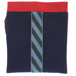 Hermes Clutch bag 456116 Canvas, Cotton Navy Jimetu Jumping High Case mens