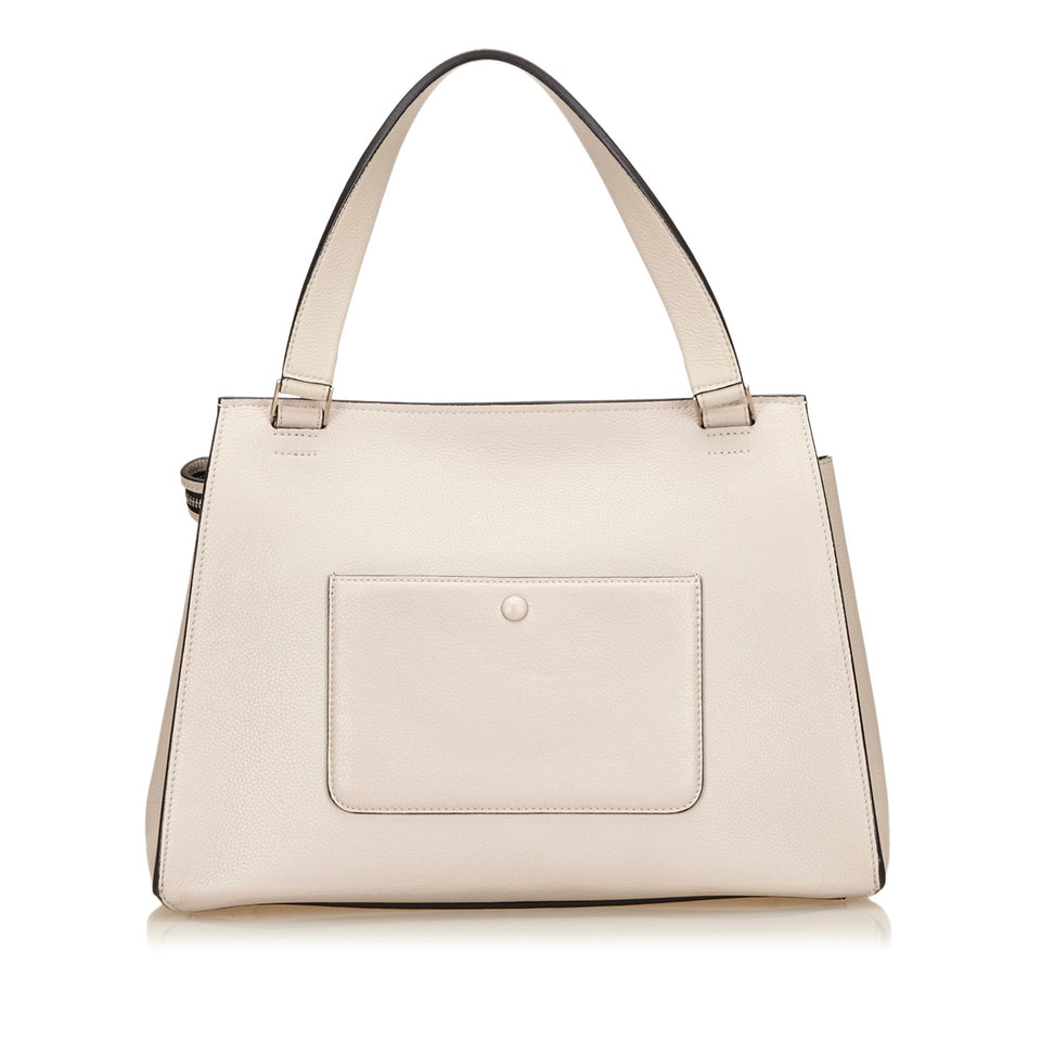 Leather Large Edge with Slip Pocket and a Stud Closure