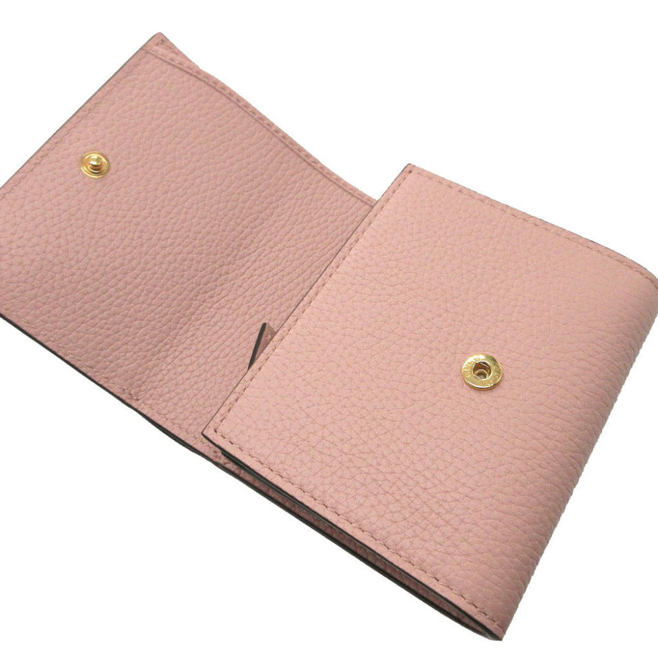 Gucci Bifold Wallet 745981 leather pink Compact wallet Horsebit Women