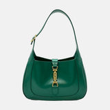 Gucci Jackie 1961 Green Leather Bag Small with Adjustable Strap