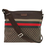 Gucci Shoulder Bag 270410 Nylon, Leather Brown Diamante Sherry Line