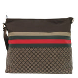Gucci Shoulder Bag 270410 Nylon, Leather Brown Diamante Sherry Line