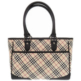 Burberry Handbag Canvas, Leather beige Nova Check Women
