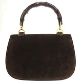 Gucci Handbag leather Brown Bamboo turnlock handbag Women