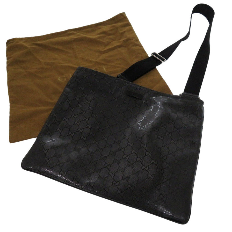 Gucci Shoulder Bag Coated canvas, leather black Impreme Shoulder Bag mens