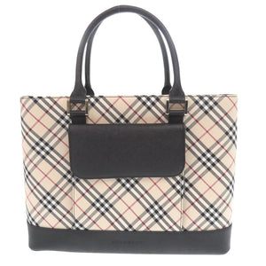 Burberry Handbag leather beige Nova Check Women