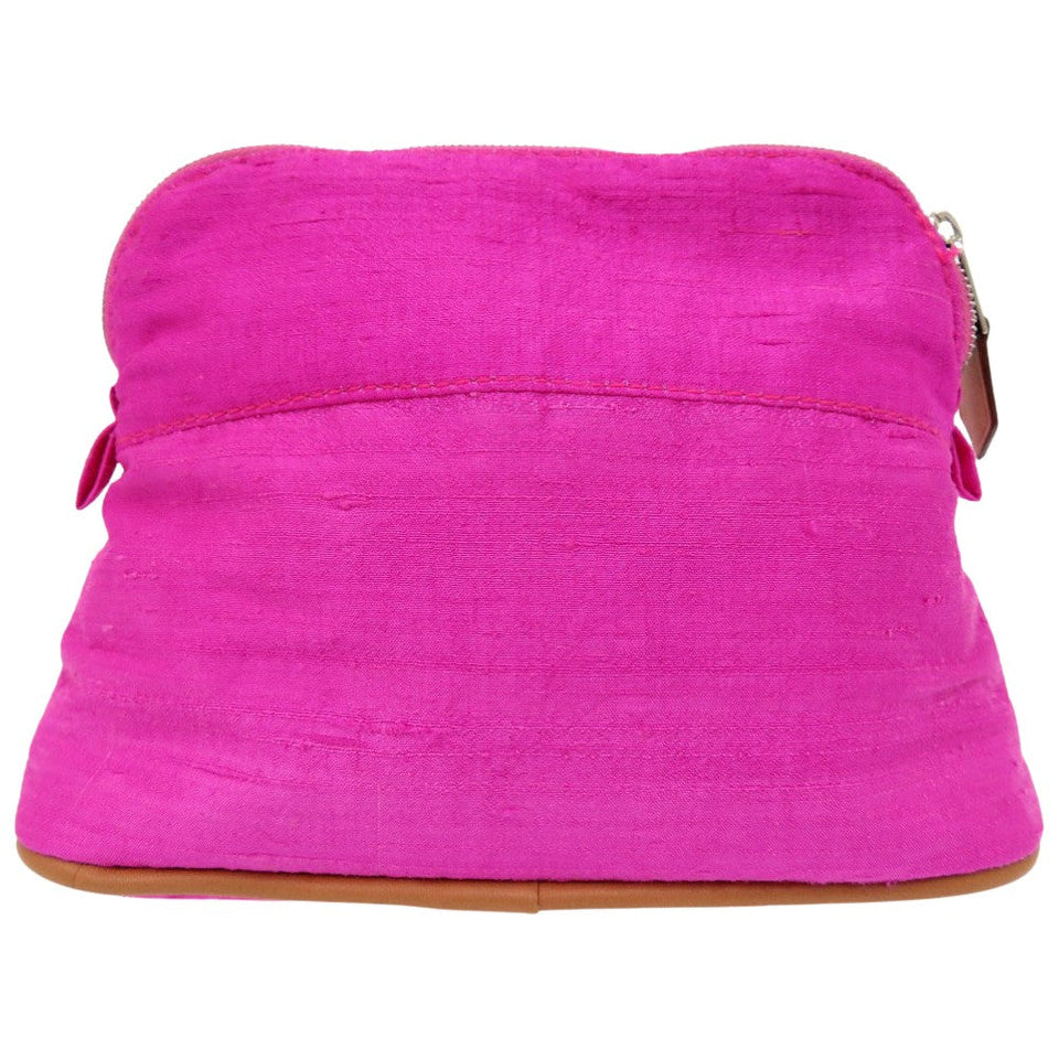Hermes Pouch silk Rose Pivoine Hermes Bolide Pouch 16 Silk Women