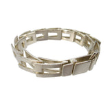 Gucci bracelet Silver925 Silver G logo link mens