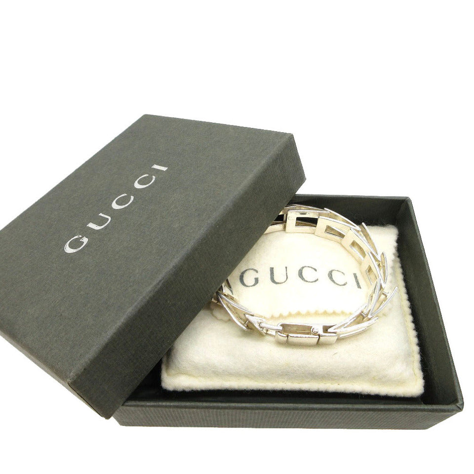 Gucci bracelet Silver925 Silver G logo link mens