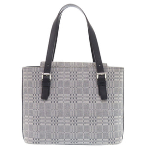 Burberry Handbag Canvas, Leather gray Women