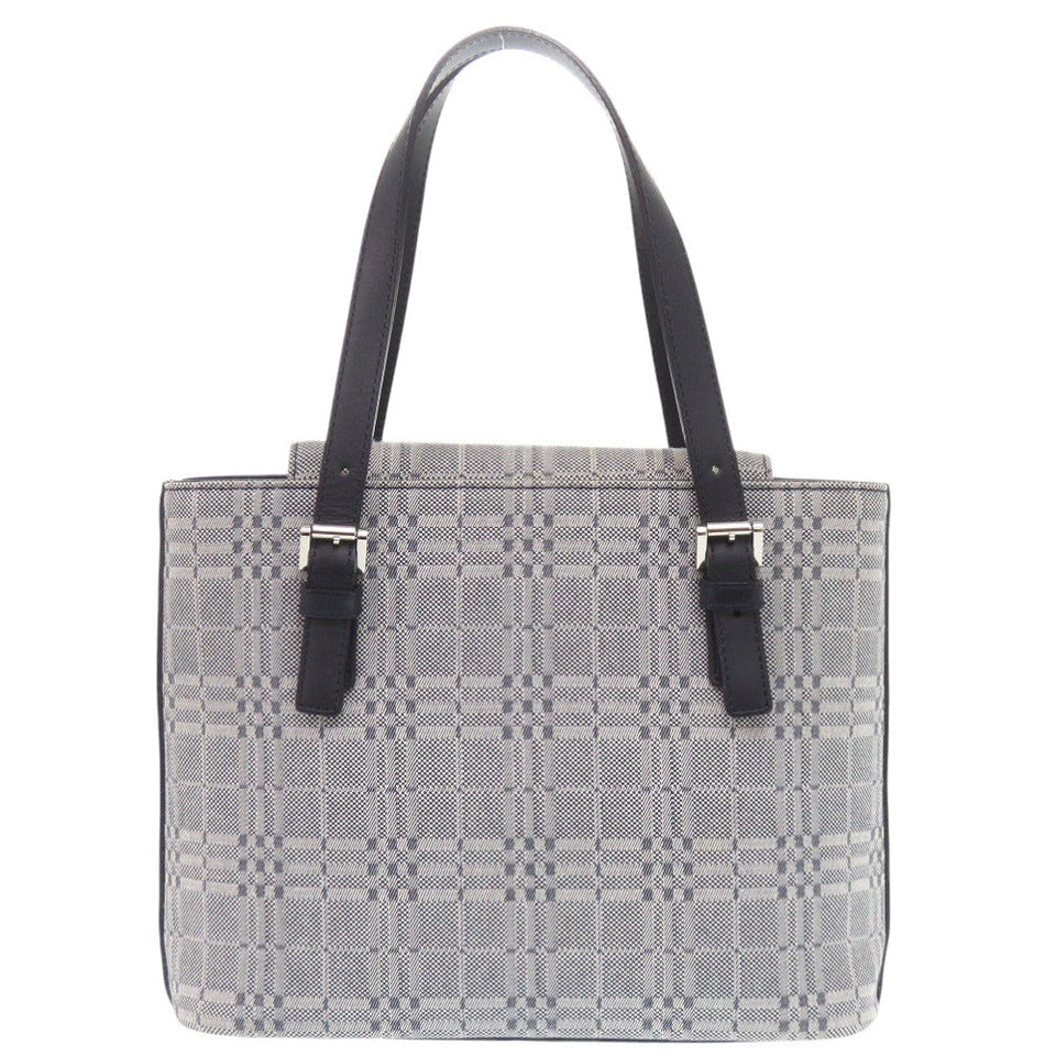 Burberry Handbag Canvas, Leather gray Women