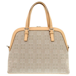 Burberry Handbag Canvas, Leather beige Women